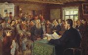Nikolai Petrovitch Bogdanov-Belsky Sunday Reading in Rural Schools oil painting on canvas